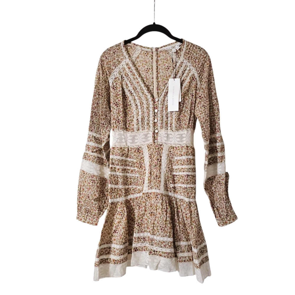 VERONICA BEARD Stone Multi Addilyn Dress Womens Size 0 - Picture 1 of 6